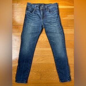 STS Blue Women's Skinny “Emma Crop” Jeans in Washed Navy, Sz 26